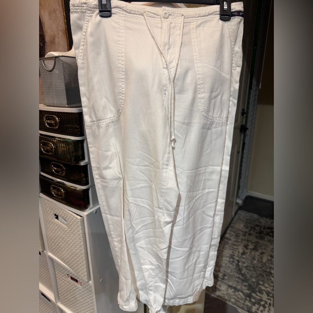 Hard Tail Draw String  Cream Pants size‎ M